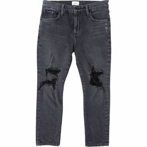 Citizens of Humanity Emerson Slim Boyfriend Jeans Gray Distressed 25x27